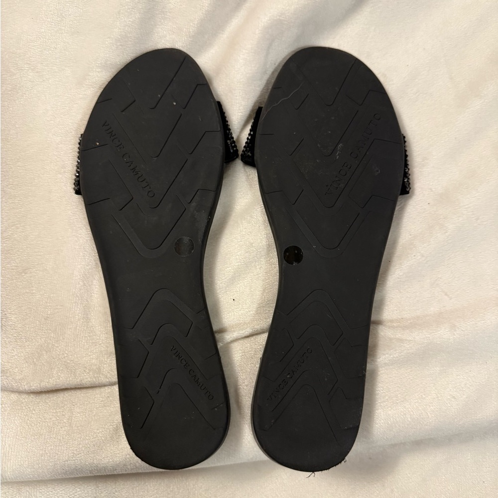 Vince Camuto Black Embellished Sandals - Picture 4 of 5